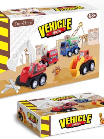 12 Packs Construction Digger Mini Vehicles set.