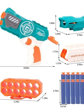 TAKIHON Foam Dart Blaster Gun for Boys,Pistol with Soft Bullets